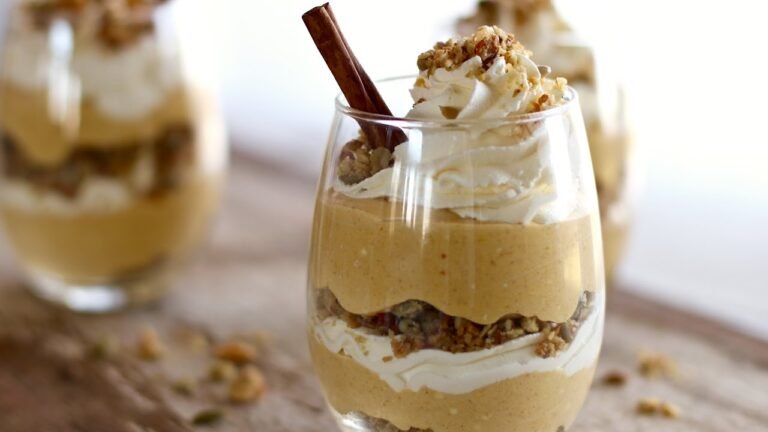 Pumpkin Pecan Cheesecake Parfaits
